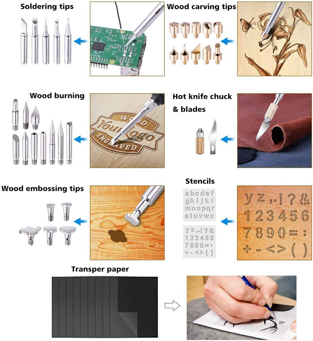 Adjustable Carving Embossing Tool Set