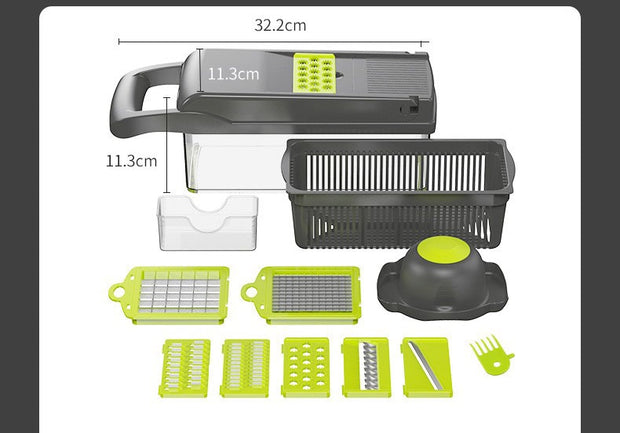 5-in-1 Slicer Grater Peeler Cutter Kitchen Tool