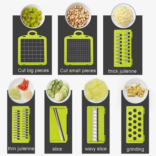 5-in-1 Slicer Grater Peeler Cutter Kitchen Tool