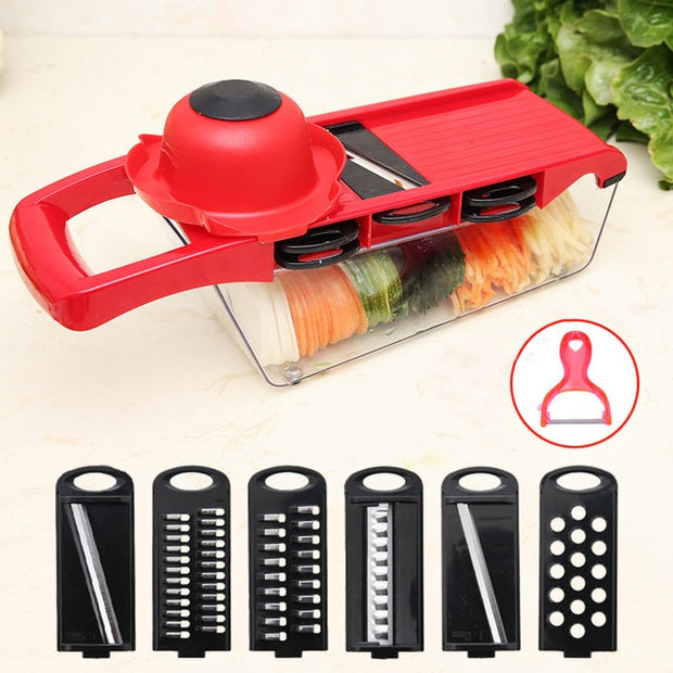 5-in-1 Slicer Grater Peeler Cutter Kitchen Tool