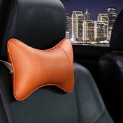 Leather Car Neck Pillow