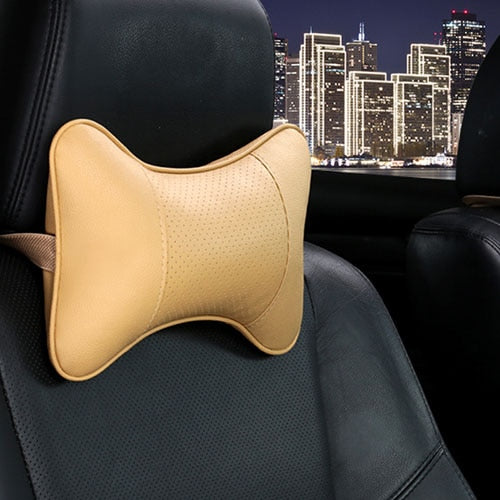 Leather Car Neck Pillow